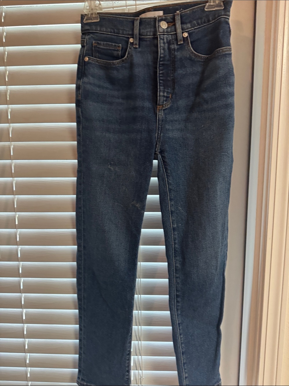 LOFT High-Rise Dark Blue Women's Jeans